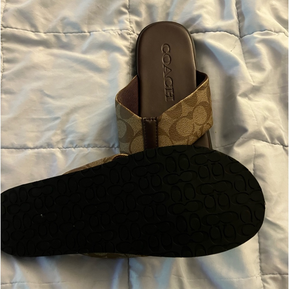 Mens brand new coach slides